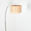Cavaca Staande lamp, Booglampen Chroom, Zwart, 1-licht