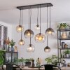 Koyoto Hanglamp, Kogellampje, Hanglamp Amber, Duidelijk, Rookkleurig, 8-lichts