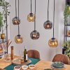 Ripoll Hanglamp, Kogellampje, Hanglamp Amber, Rookkleurig, 6-lichts