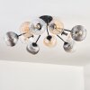 Koyoto Plafondlamp, Kogellampje 81 cm Amber, Duidelijk, Rookkleurig, 10-lichts