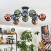 Ripoll Plafondlamp, Kogellampje Blauw, Groen, Koperkleurig, 10-lichts