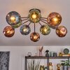 Ripoll Plafondlamp, Kogellampje Blauw, Groen, Koperkleurig, 10-lichts
