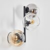 Koyoto Kogellampje, Wandlamp Amber, Duidelijk, Rookkleurig, 3-lichts