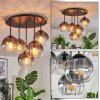Koyoto Plafondlamp, Kogellampje 33 cm Duidelijk, Rookkleurig, 5-lichts