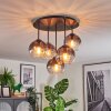 Koyoto Plafondlamp, Kogellampje 33 cm Duidelijk, Rookkleurig, 5-lichts