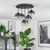 Koyoto Plafondlamp, Kogellampje 33 cm Duidelijk, Rookkleurig, 5-lichts