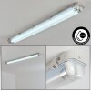 Ilena Plafondlamp voor buiten, Buitenlicht, Badkamerlamp, Bouw spotlight, Plafondlamp LED Grijs, 1-licht