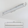 Ilena Plafondlamp voor buiten, Buitenlicht, Badkamerlamp, Bouw spotlight, Plafondlamp LED Grijs, 1-licht