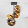 Ripoll Plafondlamp, Kogellampje Goud, Duidelijk, 4-lichts
