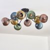 Koyoto Plafondlamp, Kogellampje 85 cm Blauw, Goud, Groen, Koperkleurig, 10-lichts