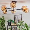Ripoll Plafondlamp, Kogellampje Amber, 6-lichts