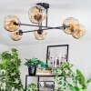 Ripoll Plafondlamp, Kogellampje Amber, 6-lichts