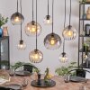 Koyoto Hanglamp, Kogellampje, Hanglamp Amber, Duidelijk, Rookkleurig, 8-lichts