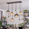 Koyoto Hanglamp, Kogellampje, Hanglamp Amber, Duidelijk, Rookkleurig, 8-lichts