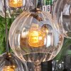 Koyoto Hanglamp, Kogellampje, Hanglamp Amber, Duidelijk, Rookkleurig, 8-lichts