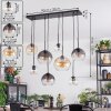 Koyoto Hanglamp, Kogellampje, Hanglamp Amber, Duidelijk, Rookkleurig, 8-lichts