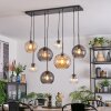 Koyoto Hanglamp, Kogellampje, Hanglamp Amber, Duidelijk, Rookkleurig, 8-lichts