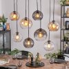 Koyoto Hanglamp, Kogellampje, Hanglamp Amber, Duidelijk, Rookkleurig, 8-lichts