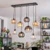 Koyoto Hanglamp, Kogellampje, Hanglamp Amber, Duidelijk, Rookkleurig, 8-lichts