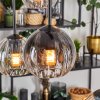 Koyoto Hanglamp, Kogellampje, Hanglamp Amber, Duidelijk, Rookkleurig, 6-lichts