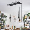 Koyoto Hanglamp, Kogellampje, Hanglamp Amber, Duidelijk, Rookkleurig, 6-lichts