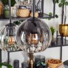 Koyoto Hanglamp, Kogellampje, Hanglamp Amber, Duidelijk, Rookkleurig, 6-lichts