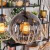 Koyoto Hanglamp, Kogellampje, Hanglamp Amber, Duidelijk, Rookkleurig, 6-lichts