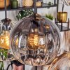 Koyoto Hanglamp, Kogellampje, Hanglamp Amber, Duidelijk, Rookkleurig, 6-lichts