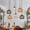 Koyoto Hanglamp, Kogellampje, Hanglamp Amber, Duidelijk, Rookkleurig, 6-lichts