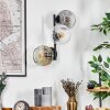Ripoll Kogellampje, Wandlamp Amber, Duidelijk, Rookkleurig, 3-lichts