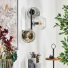 Ripoll Kogellampje, Wandlamp Amber, Duidelijk, Rookkleurig, 3-lichts