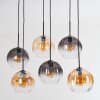 Koyoto Hanglamp, Kogellampje, Hanglamp Amber, Duidelijk, Rookkleurig, 6-lichts