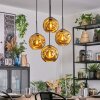 Ripoll Hanglamp, Kogellampje, Cluster hanglamp Goud, 4-lichts