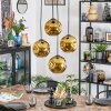 Ripoll Hanglamp, Kogellampje, Cluster hanglamp Goud, 4-lichts