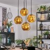 Ripoll Hanglamp, Kogellampje, Cluster hanglamp Goud, 4-lichts