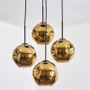 Ripoll Hanglamp, Kogellampje, Cluster hanglamp Goud, 4-lichts