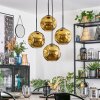 Ripoll Hanglamp, Kogellampje, Cluster hanglamp Goud, 4-lichts