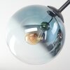 Gastor Plafondlamp, Kogellampje Blauw, Groen, Duidelijk, Koperkleurig, 3-lichts