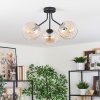 Koyoto Plafondlamp, Kogellampje Amber, Duidelijk, 3-lichts