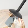 Koyoto Plafondlamp, Kogellampje Amber, Duidelijk, 3-lichts