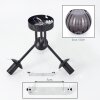 Koyoto Plafondlamp, Kogellampje Rookkleurig, 3-lichts