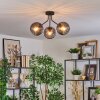 Koyoto Plafondlamp, Kogellampje Rookkleurig, 3-lichts