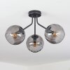 Koyoto Plafondlamp, Kogellampje Rookkleurig, 3-lichts
