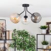 Koyoto Plafondlamp, Kogellampje Amber, Duidelijk, Rookkleurig, 3-lichts