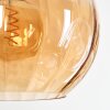 Koyoto Hanglamp, Kogellampje, Hanglamp Amber, Duidelijk, Rookkleurig, 6-lichts