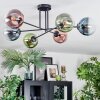 Gastor Plafondlamp, Kogellampje 50 cm Blauw, Groen, Duidelijk, Koperkleurig, 6-lichts