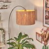 Granja Staande lamp, Booglampen Nikkel mat, Zwart, 1-licht