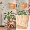 Cavaca Staande lamp, Booglampen Nikkel mat, Zwart, 1-licht