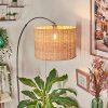 Cavaca Staande lamp, Booglampen Nikkel mat, Zwart, 1-licht
