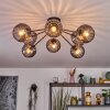 Koyoto Plafondlamp, Kogellampje 85 cm Rookkleurig, 8-lichts